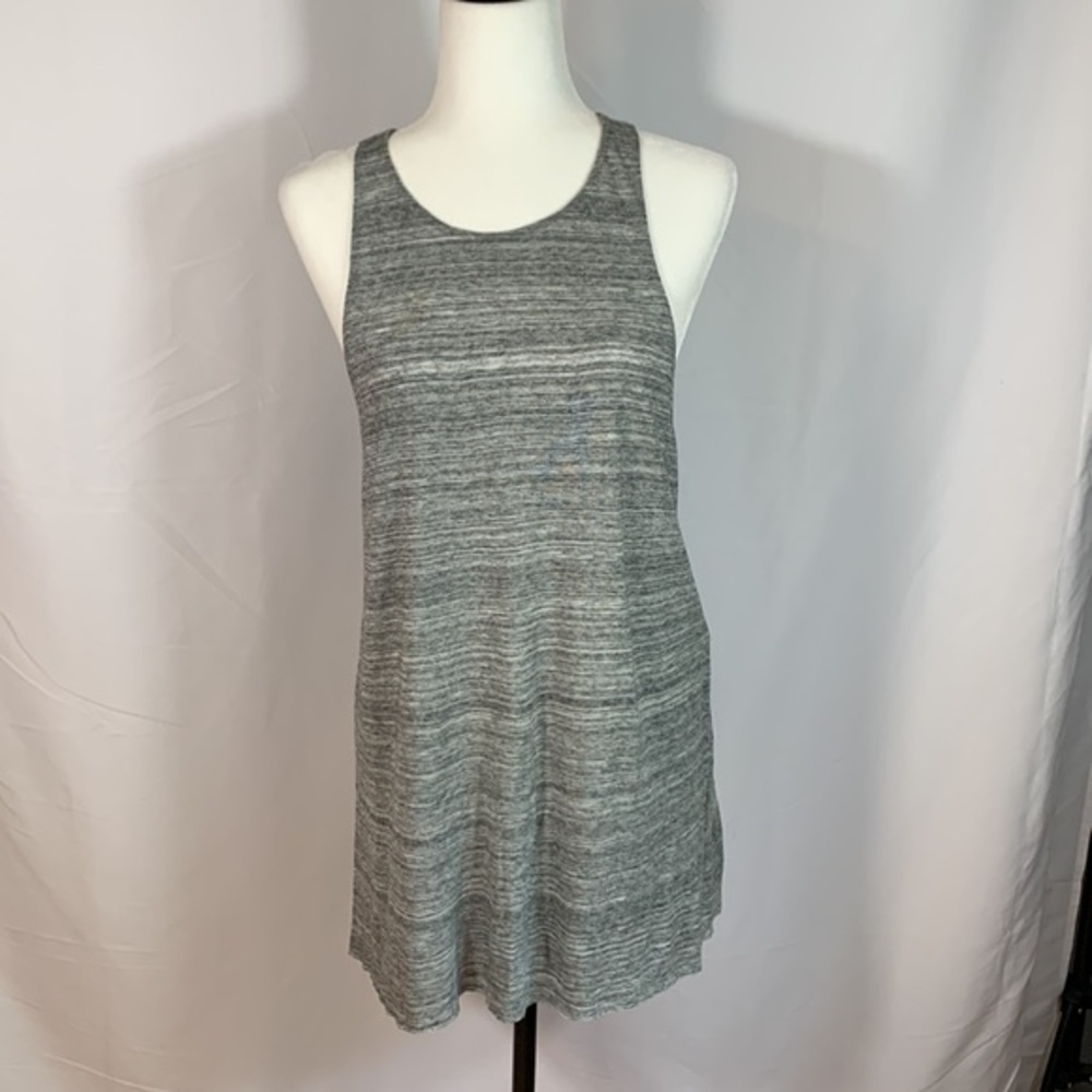Wilfred Aritzia Light Heather Grey Long Tank Top